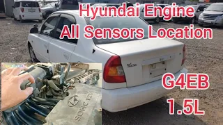 Hyundai Verna G4EB Engine Sensors Location