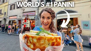 The Best Street Food in Florence, Italy! 🇮🇹 (DIY Florence Food Tour & Wine Window)