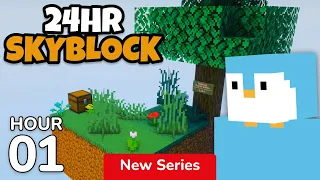 24 Hour Skyblock: Episode 1 - The First Hour