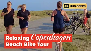 Feeling stressed? Copenhagen Beach Virtual 4K Bike Ride 🌇