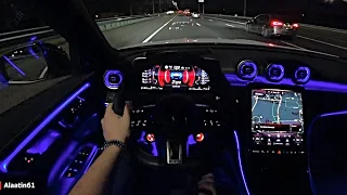 The NEW Mercedes C63 AMG 2024 Test Drive at NIGHT