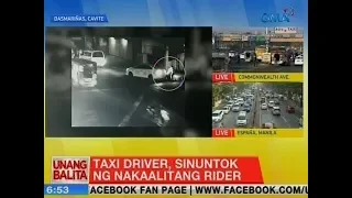 UB: Taxi driver, sinuntok ng nakaalitang rider