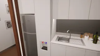 pantry cabinet 3d animation