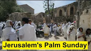 The Ethiopian Orthodox ተዋሕዶ Church on the roof of the Church of the Holy Sepulchre, Jerusalem 2024