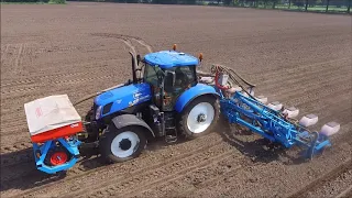 Maize seeding | New Holland T7 220 | Monosem | Mais zaaien | J. Bouw Beek en Donk