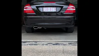 Clk500 V8 Mercedes amg stock exhaust sound compared with modified system