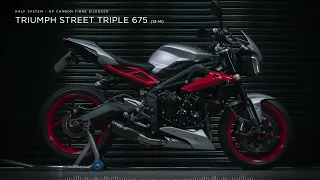 Static Exhaust Sound - Triumph Street Triple 675 R & RX (13-16) GP Half System- Cobra Sport Exhausts