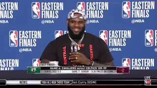 LeBron appreciates a reporter calling him clutch for his whole career