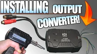 How To INSTALL a Line Output Converter w/ Stock Radio & Speakers 4 Aftermarket SUB AMP Installation