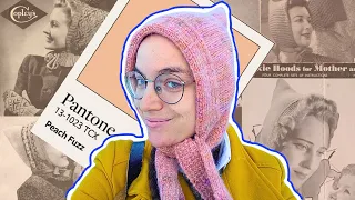 Craftivism, Escapism and the Pantone Colour of 2024: Knitting a 1940s Pixie Hood