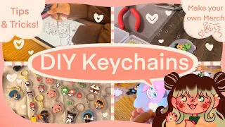 DIY shrink plastic keychains 🖌️🎨 anime, webtoon, Sanrio, and other characters:)