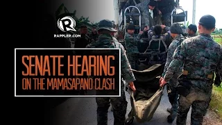 LIVE: Senate hearing on Mamasapano clash