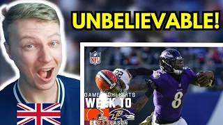 Brit Reacts To Cleveland Browns vs Baltimore Ravens | 2023 Week 10 Game Highlights