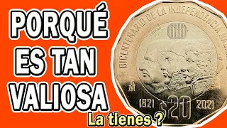 🤑MONEDA NUEVA 20 PESOS VALIOSA🤑 - Si la tienes te la compro