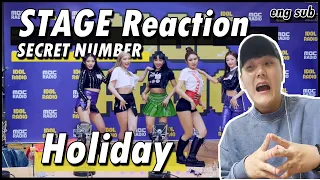 SECRET NUMBER - Holiday STAGE - Korean REACTION