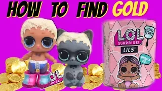 How to find GOLD L.O.L. Surprise Lils Makeover Series RARE ULTRA RARE