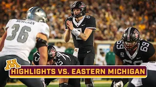 Eastern Michigan at Minnesota | Highlights | Big Ten Football | Sept. 9, 2023