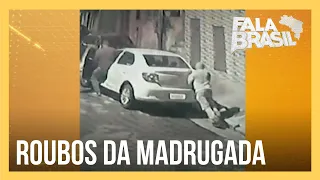 Ladrões aproveitam a madrugada, quando as pessoas estão dormindo, para roubar carros