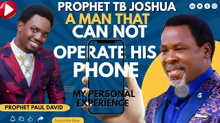 My Personal Experience With Prophet TB Joshua : Prophet Paul David #tbjoshualegacy  #scoan