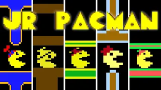 Jr. Pac-Man - Versions Comparison - Arcade, Atari 2600, MS-DOS, C64, 8-bit family and Genesis