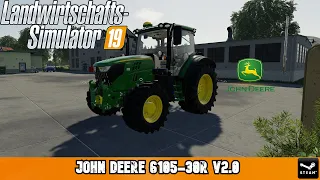 👉LS 19 Modvorstellung - John Deere 6105-30R v2.0👈LS19 Mods Farming Simulator🚜👨🏻‍🌾