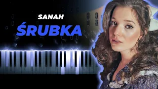 sanah - Śrubka - piano karaoke instrumental cover tekst