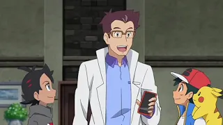 Professor Cerise Gives Ash and Goh his Rotoms