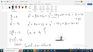 Finding the Center and Radius of an Equation of a Circle in General Form.