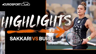 Sakkari and Burel clash in the first round | 2022 Roland Garros | Eurosport Tennis