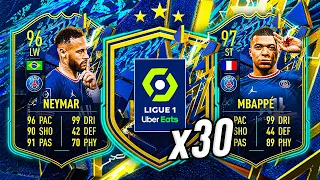 30x LIGUE 1 TOTS UPGRADE PACKS! 👀 FIFA 22 Ultimate Team