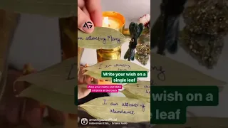 Manifestation Technique 5. Bay Leaf Ritual ✅