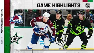 Avalanche @ Stars 2/13/22 | NHL Highlights