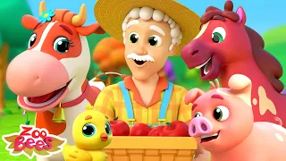 Old Farmer Joe Had A Farm, Animal Sounds Song + More Zoobees Nursery Rhymes for Kids