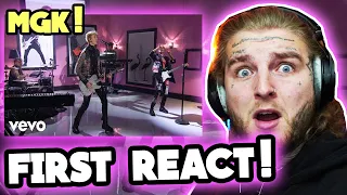 FIRST REACT To Machine Gun Kelly - ay!, maybe, emo girl f/ WILLOW (The Late Late Show)