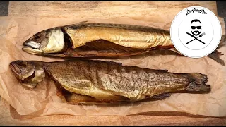 FISH SMOKING - step by step. Mackerel and trout in the smoke.