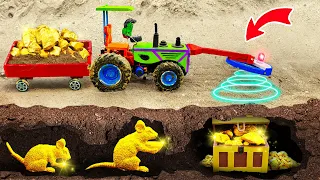 Diy tractor making mini Metal Detector Machine | diy mini Tractor Search Treasure | HP Mini @DIYFarm