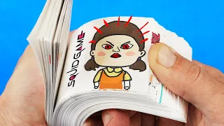 SQUID GAME Flipbook How to make a flipbook