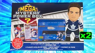 Opening 2 of the *NEW* WALMART Mega Mystery Power Boxes - Hockey Cards Unboxing