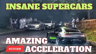INSANE SUPERCARS - AMAZING ACCELERATION || GOODWOOD FESTIVAL #carfestival #supercars #acceleration