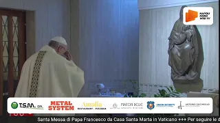 Santa Messa di Papa Francesco da Casa Santa Marta in Vaticano