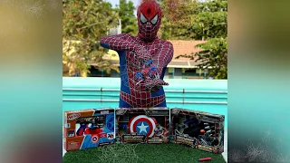 NERF WAR : I KILLED SPIDER MAN 🕷️ WITH MARVEL AVENGERS NERF GUN 😭✨ #spiderman #nerf #war #trending