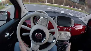 2020 Fiat 500 1.2 Dualogic AT POV City Test Drive