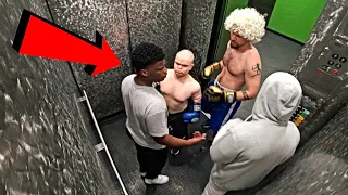 Jake Paul & Dwarf Mamba Elevator Rumble Prank!