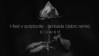 t-fest x scriptonite - lambada (dabro remix) slowed