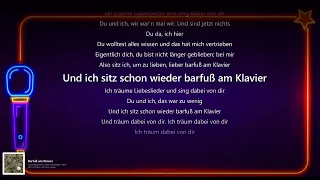 Barfuß am Klavier - AnnenMayKantereit - Karaoke