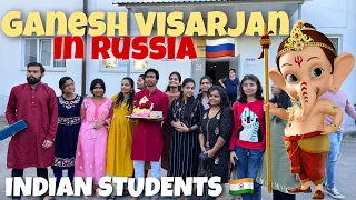 Ganpati visarjan in Russia 🇷🇺 | Indian student 🇮🇳 | kabardino balkrain state university