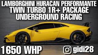 Lamborghini Huracan Performante TT UGR 1R+ Package | Dragy times 60-150 mph