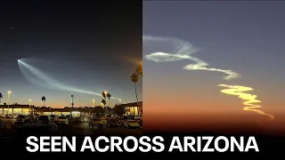 Streak of light caught moving across Arizona sky