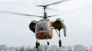 Kamov Ka-26 test flight after maintenance at Őcsény airfield, Hungary