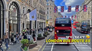 Experience London from a Double-Decker Bus: Coronation Weekend Bus Ride from SW to NW London- Bus 88